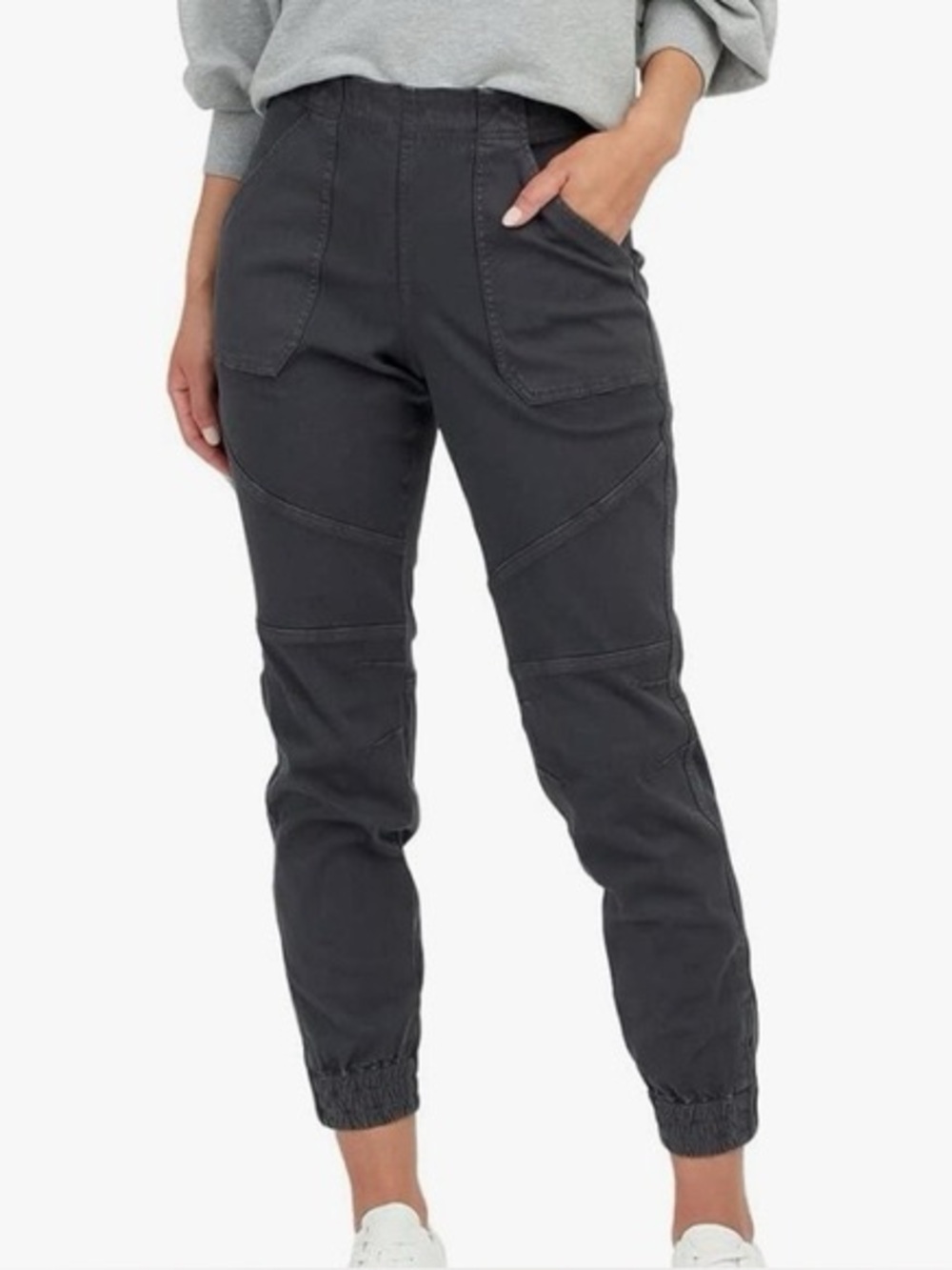 SPANX Charcoal Utility Jogger Pants - Small